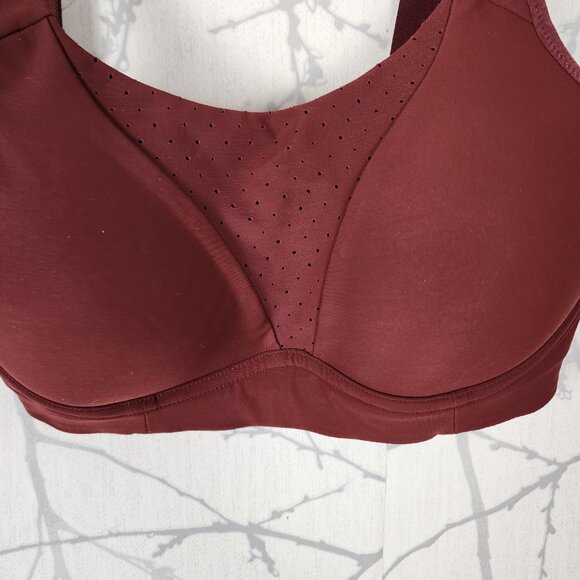 Lululemon Maroon Run Times High Support Sports Bra - Picture 3 of 5